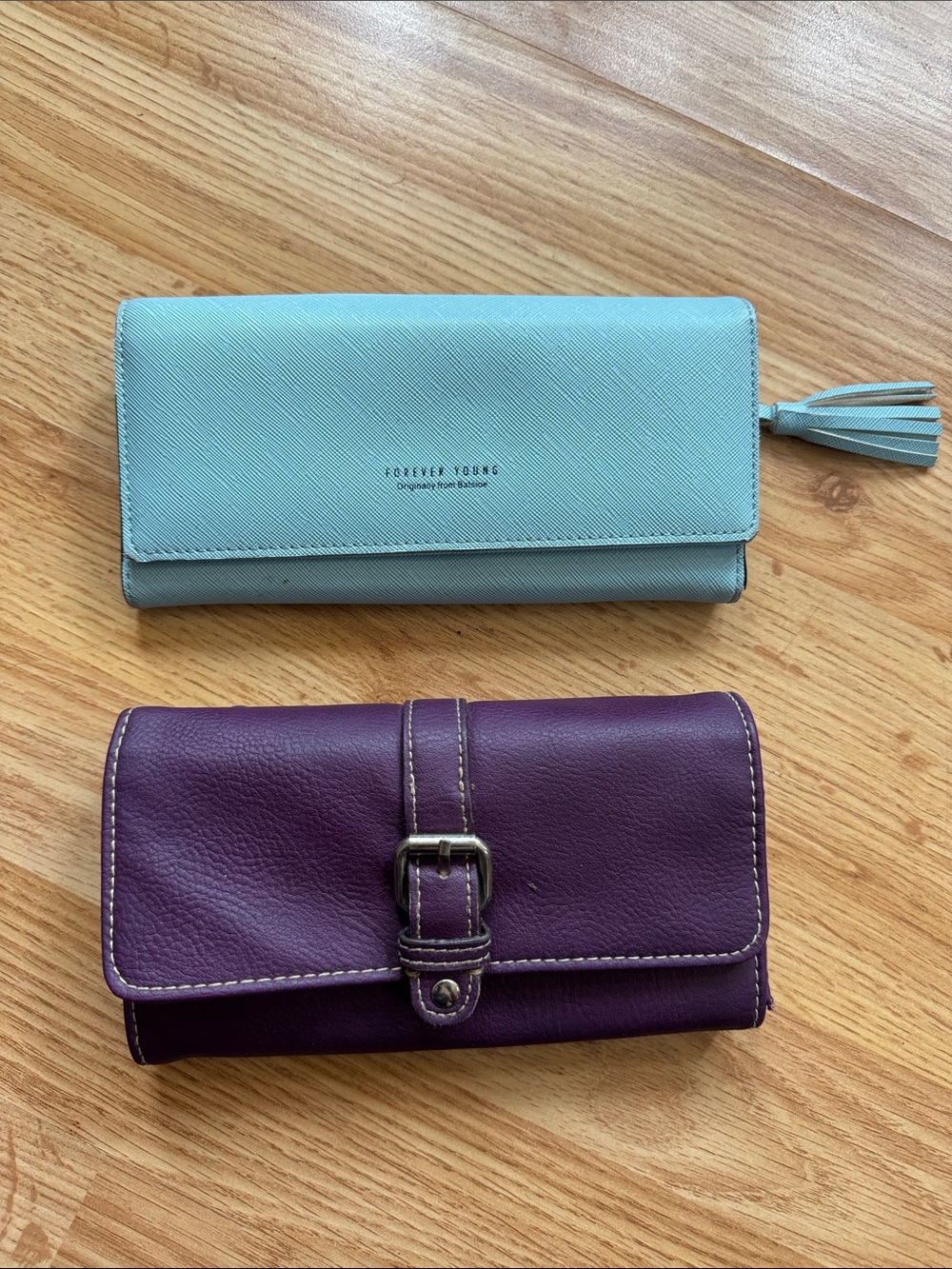 Mint & Purple Wallet Duo